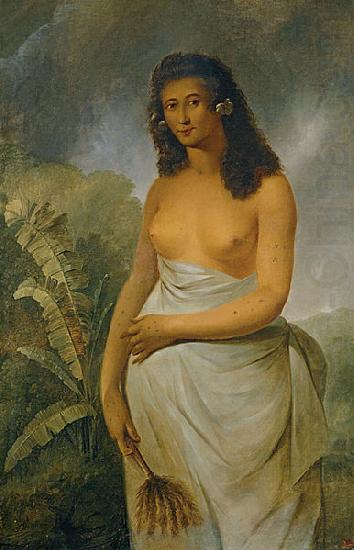 John Webber The Tahitian Princess Poedua china oil painting image